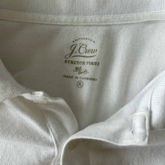 J.Crew Men's Stretch Pique Knit Polo 98% Cotton Size XL EUC - Picture 6 of 7